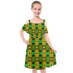 G 8 Kids  Cut Out Shoulders Chiffon Dress