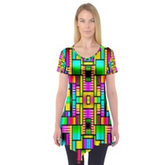 H 6 Short Sleeve Tunic  by ArtworkByPatrick