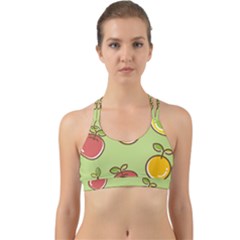 Seamless Healthy Fruit Back Web Sports Bra