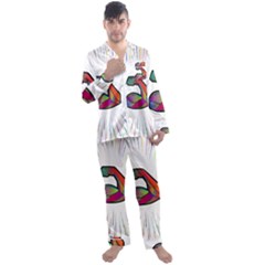 Strength Strong Arm Muscles Men s Satin Pajamas Long Pants Set