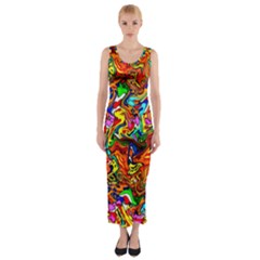 I 4 Fitted Maxi Dress by ArtworkByPatrick