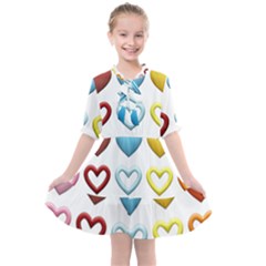 Puffy Hearts Heart Clipart Hearts Kids  All Frills Chiffon Dress