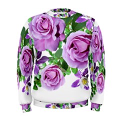 Flowers Roses Aquilegias Ferns Men s Sweatshirt by Pakrebo