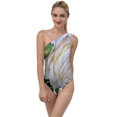 Rose White Flower Plumbago To One Side Swimsuit by Pakrebo