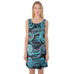 Background Neon Abstract Sleeveless Satin Nightdress by HermanTelo