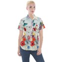 Floral Bouquet Women s Short Sleeve Pocket Shirt View1