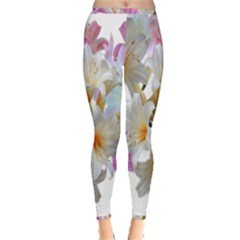 Lilies Belladonna Easter Lilies Inside Out Leggings by Simbadda