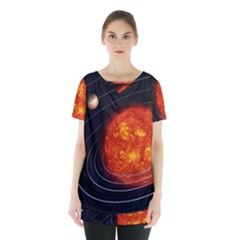 Solar System Planet Planetary System Skirt Hem Sports Top by Sudhe