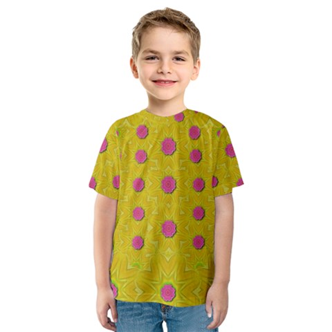 Bloom On In  The Sunshine Decorative Kids  Sport Mesh Tee by pepitasart