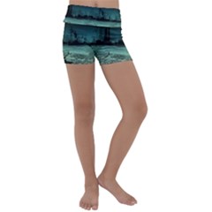 Industry Setting World Urban Kids  Lightweight Velour Yoga Shorts by Sudhe