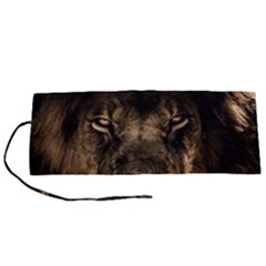 African Lion Wildcat Mane Closeup Roll Up Canvas Pencil Holder (s)