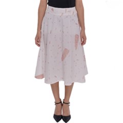 Blank Color Perfect Length Midi Skirt by HermanTelo