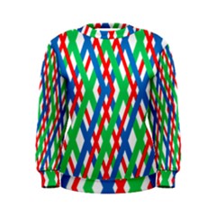 Geometric Line Rainbow Women s Sweatshirt by HermanTelo