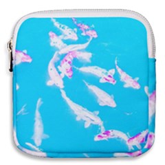 Koi Carp Scape Mini Square Pouch by essentialimage