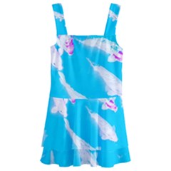 Koi Carp Scape Kids  Layered Skirt Swimsuit by essentialimage