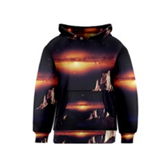 Space Star Galaxies Universe Kids  Pullover Hoodie by Simbadda