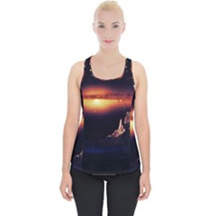 Space Star Galaxies Universe Piece Up Tank Top by Simbadda