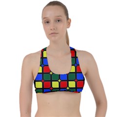 N 6 Criss Cross Racerback Sports Bra by ArtworkByPatrick