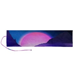 Mountain Sunrise Mountains Sunrise Roll Up Canvas Pencil Holder (l)