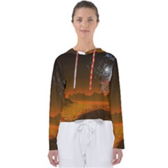 Galaxy Galaxies Bump Together Lava Women s Slouchy Sweat by Simbadda