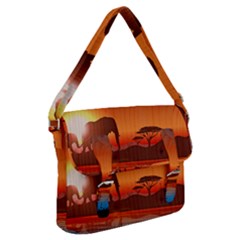 African Background Buckle Messenger Bag by Simbadda