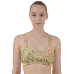 Flowers Color Colorful Watercolour Line Them Up Sports Bra by Simbadda