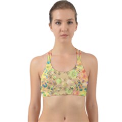 Flowers Color Colorful Watercolour Back Web Sports Bra by Simbadda