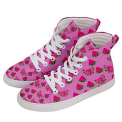 Watermelons Pattern Women s Hi-top Skate Sneakers