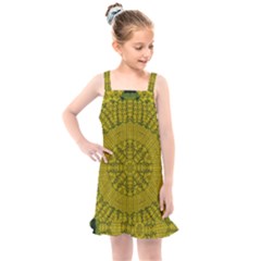 Flowers In Yellow For Love Of The Nature Kids  Overall Dress by pepitasart