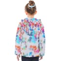 Paint splashes canvas                                     Kids  Hooded Puffer Jacket View2