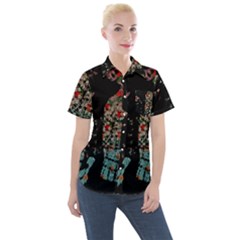 Coffee Anyone Women s Short Sleeve Pocket Shirt