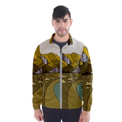 Travel Destination Landscape Nature Men s Windbreaker by Simbadda