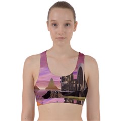 Planet Rocks City Base Fiction Back Weave Sports Bra