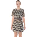 Architecture Geometry Sixties Short Sleeve Mini Dress View1