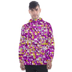 Funky Sequins Men s Front Pocket Pullover Windbreaker by essentialimage