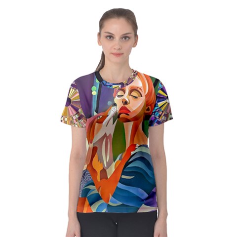 #art #illustration #drawing #infinitepainter #artist #sketch #mirrorart #jwildfire #mirrorlab #galle Webp Net Resizeimage (8) Women s Sport Mesh Tee by soulone