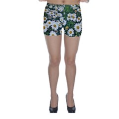 Columbus Commons Shasta Daisies Skinny Shorts by Riverwoman