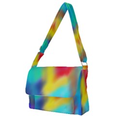 Soft Color Blend Full Print Messenger Bag by bloomingvinedesign