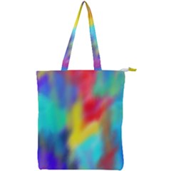 Soft Color Blend Double Zip Up Tote Bag by bloomingvinedesign