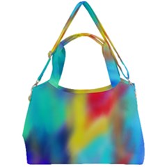 Soft Color Blend Double Compartment Shoulder Bag by bloomingvinedesign