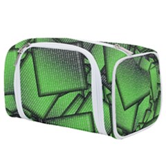 Binary Digitization Null Green Toiletries Pouch