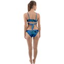 Fall Leaves Blue Wrap Around Bikini Set View2