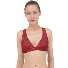 Bright Red Dream Classic Banded Bikini Top