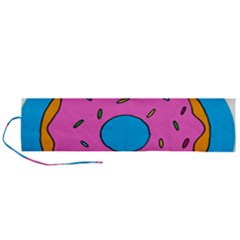 Donut Doughnut Dessert Clip Art Roll Up Canvas Pencil Holder (l) by Simbadda