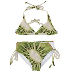 Kiwi Fruit Fresh Green Tasty Food Kids  Classic Bikini Set by Simbadda