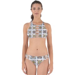 Abstract Texture Artistic Art Perfectly Cut Out Bikini Set by Simbadda