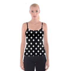 Swiss Cross Pattern Spaghetti Strap Top by Valentinaart