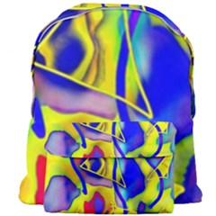 Yellow Triangles Abstract Giant Full Print Backpack