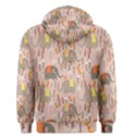 Cute Elephant Wild Flower Field Seamless Pattern Men s Pullover Hoodie View2