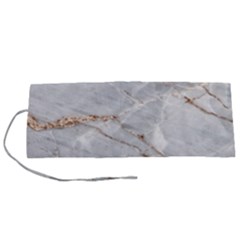 Gray Light Marble Stone Texture Background Roll Up Canvas Pencil Holder (s)